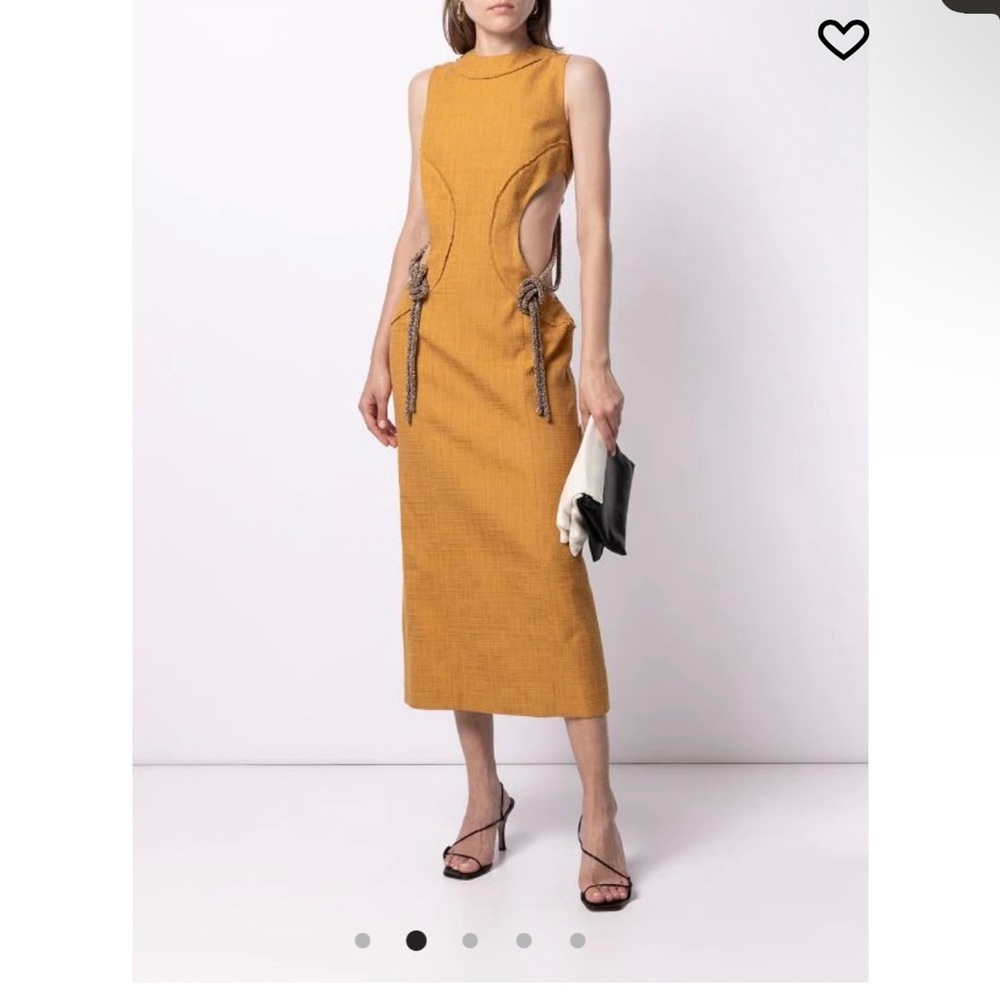 Christopher esber yellow tweed Dress